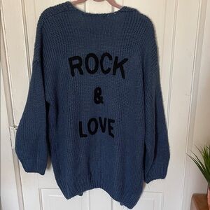 Amazon Navy Rock & Love Cardigan